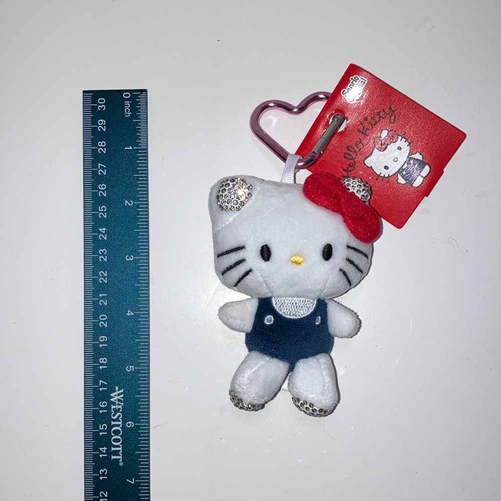 Hello Kitty White and Red Bag Charm
